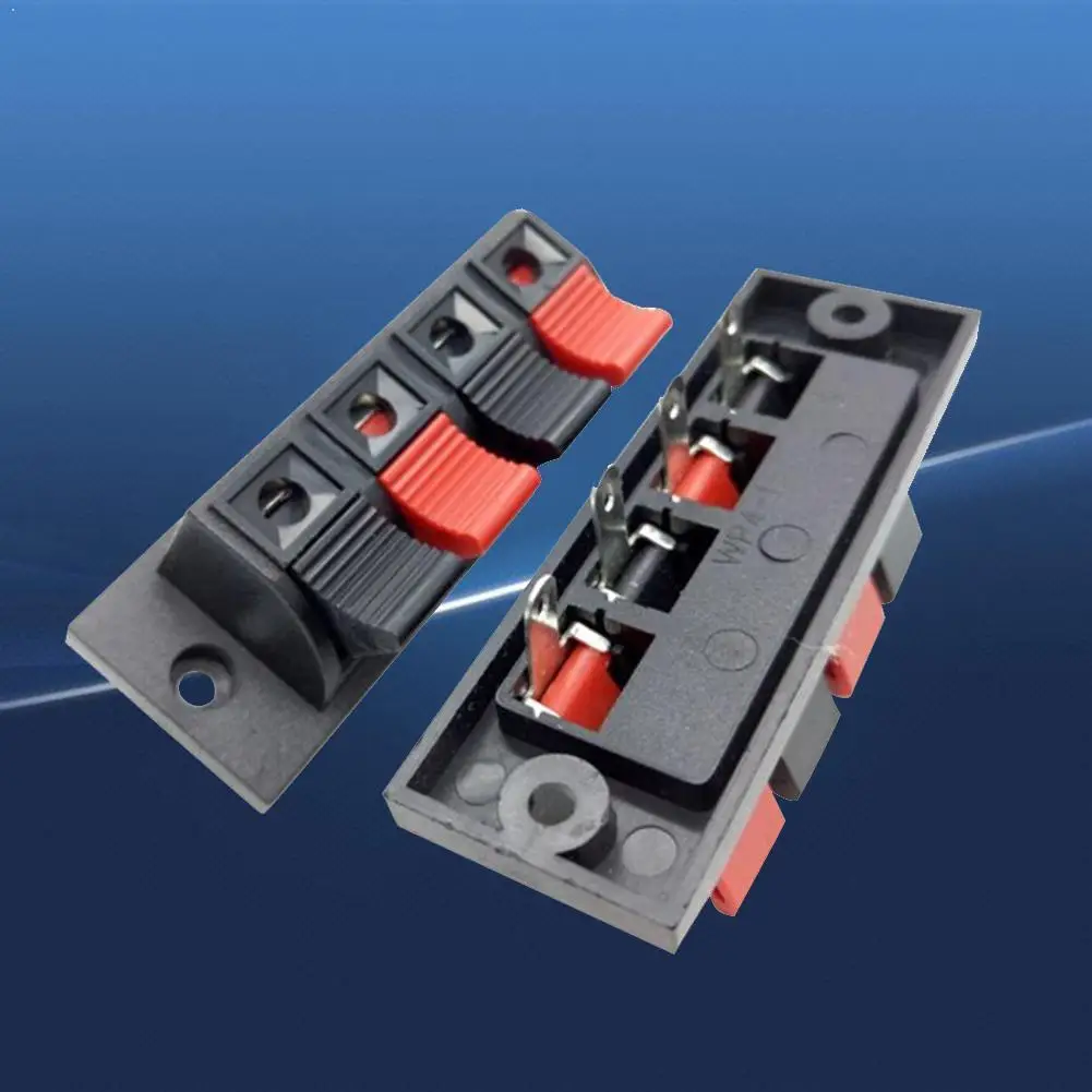 

1pcs / lot 2 positions push in jack terminal connector terminals speaker panel load spring audio plug E0P4