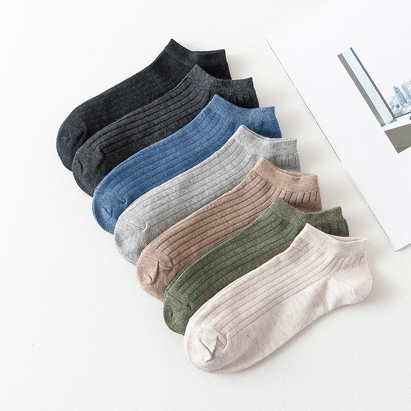 

5 Pairs Women Classic Cotton Soft Stripe Socks Ladies College Wind Fashion Girl Breathable Comfortable Ankle Socks