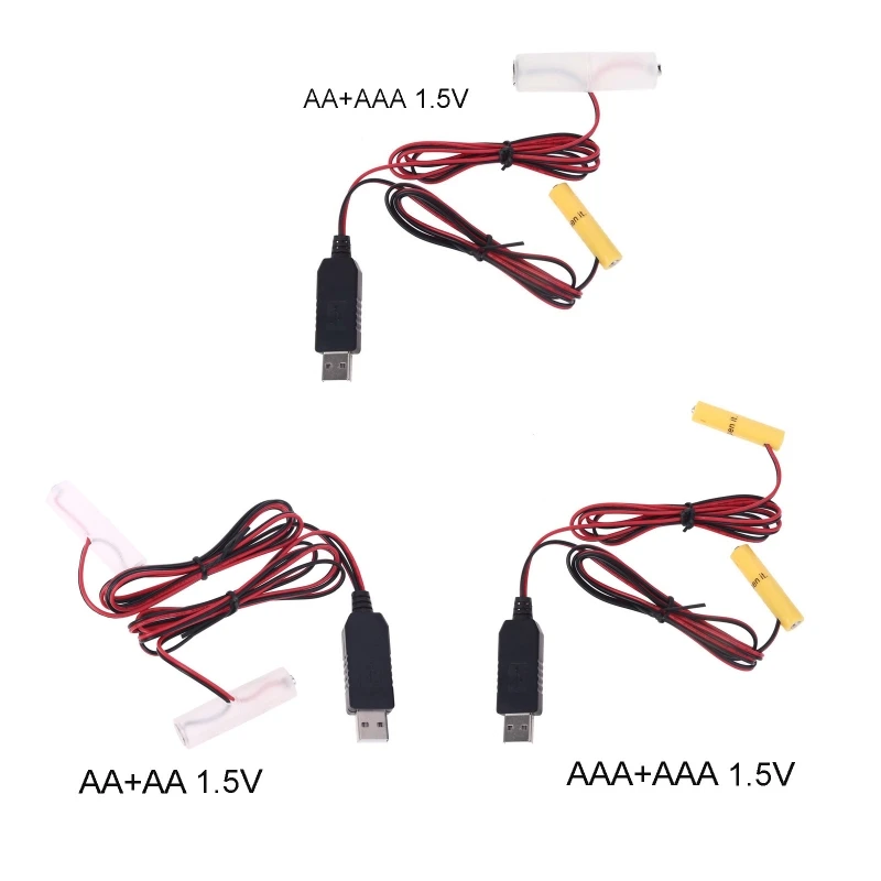 USB сетевой преобразователь в 1 5 двойной Устранитель батареи AA AAA может заменить