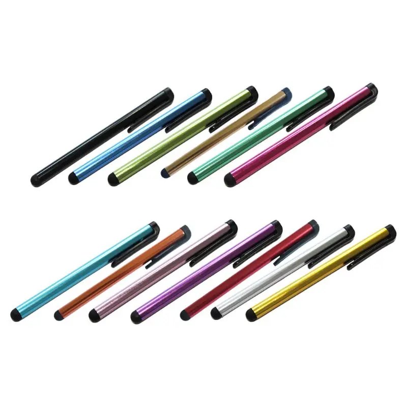 Clip Design Universal Soft Head For Phone Tablet Durable Stylus Pen Capacitive Pencil Touch Screen Pen