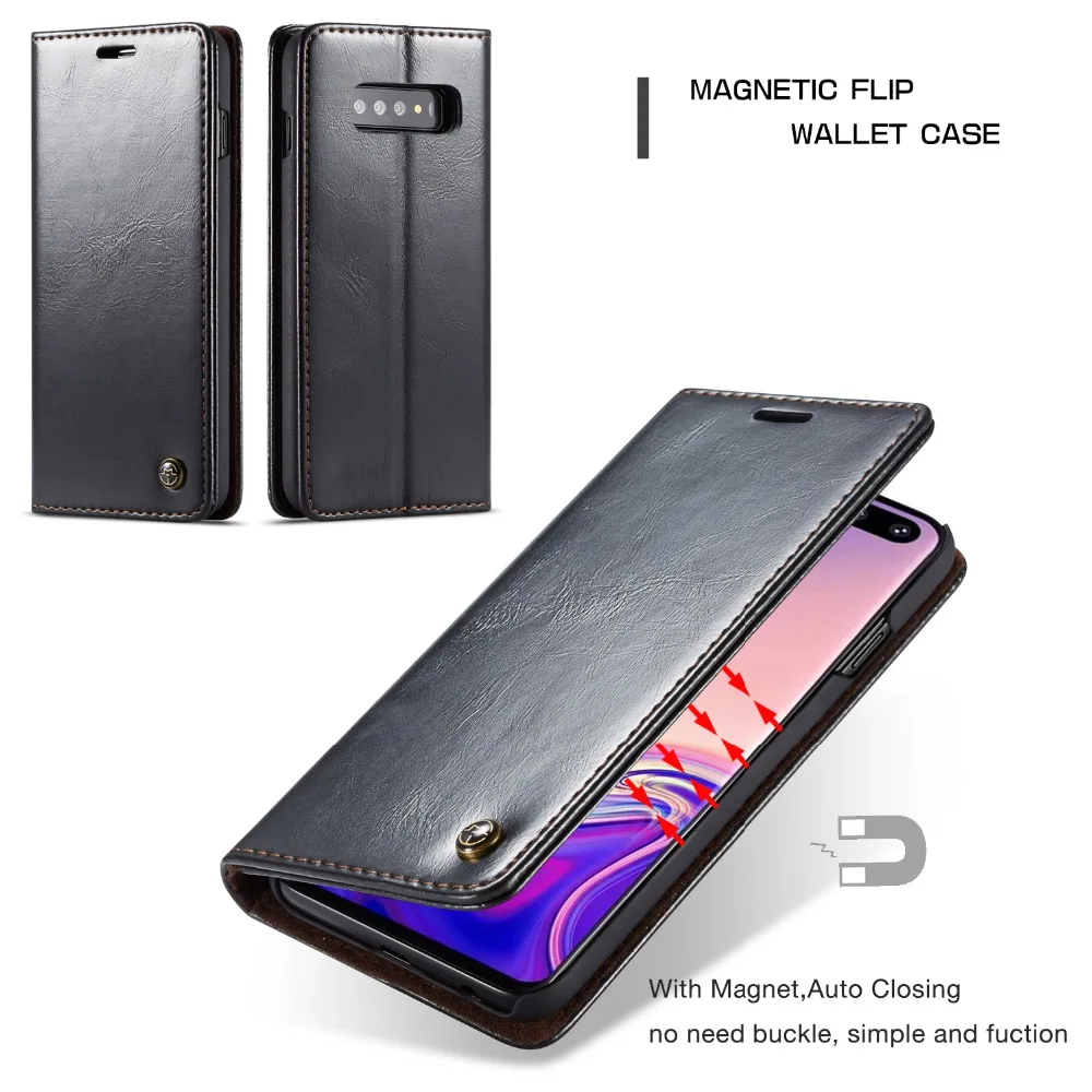 Чехол me для samsung S10 Plus, чехол на магните, роскошный, из искусственной кожи, флип-бумажник, защитный чехол для samsung S7 S8 S9 Plus, чехол