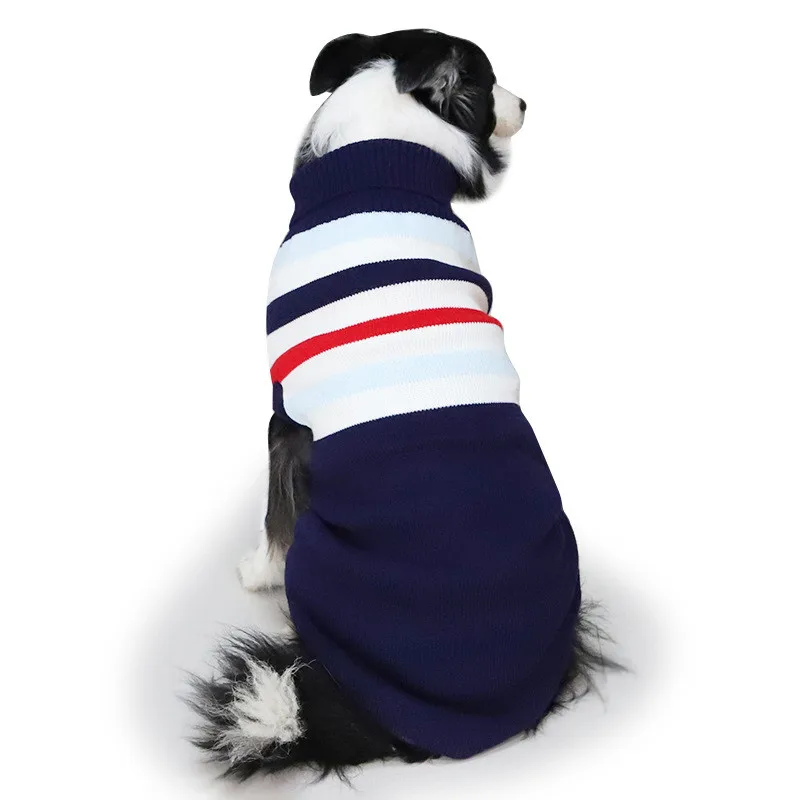 Одежда для собак, утолщенный теплый свитер с двумя отделениями, английский стиль, подходит для больших собак, таких как лабрадордва цвета, Прямая поставка