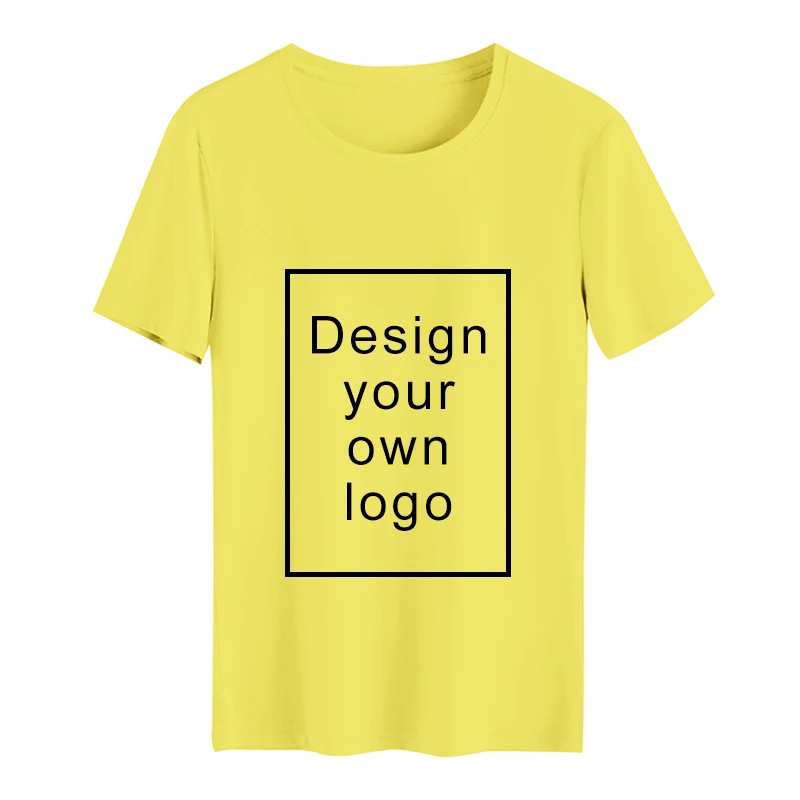 Ваш собственный дизайн логотипа/изображение на заказ Мужская и wo Мужская DIY хлопковая футболка с коротким рукавом Повседневная футболка Топы размер S-4XL