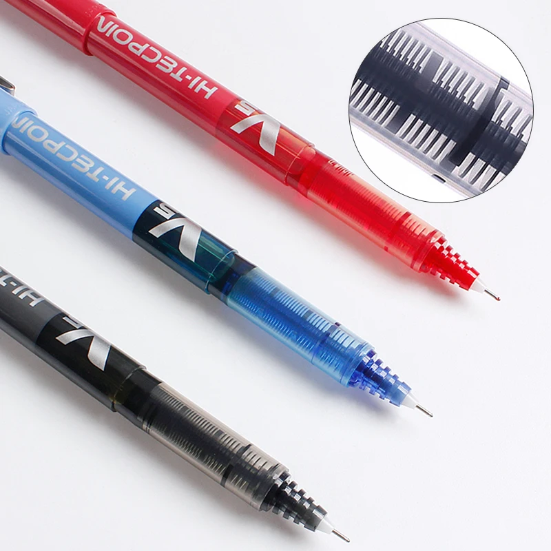 1pcs 일본 파일럿 V5 액체 잉크 젤 펜 0.5mm 7 색 선택 BX-V5 표준 펜 사무실 학교 문구 용품