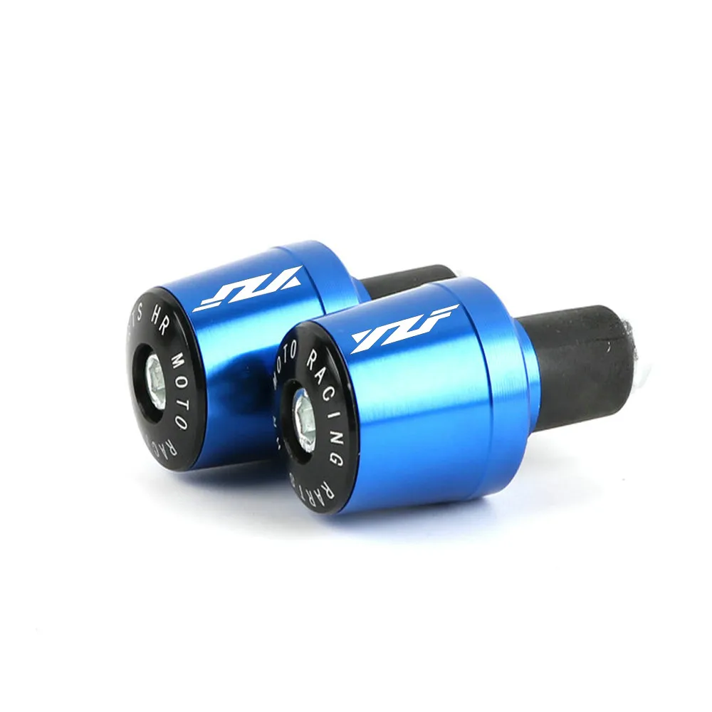 Blue 7/8 ''22 мм мотоциклетные ручки для YAMAHA R6S YZF R6 YZF-R1 мото рукоятка ручки конец веса шапки вилка слайдера - Цвет: Blue