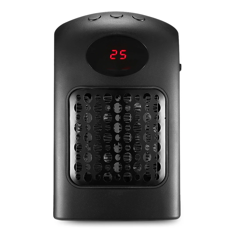 900W Electric Heater Desktop LED Display Timing Fan Heater Household Winter Warmer for Home/Office