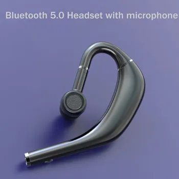 

Wireless Bluetooth 5.0 Headset with Microphone Sports Waterproof Handsfree Earphone Ear-Hook Headphone 9D Stereo Noise Reduction