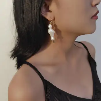 

New Creativity Trendy Simplicity Paper Clip Women's Earring Stud Earrings Women Girl Party Festival Birthday Banquet Gift