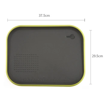 

Multifunctional Anti-Slip Chopping Board Rectangle Gourmet Cutting Board Chopping Blocks with Garlic Tool Kitchen Gadgets