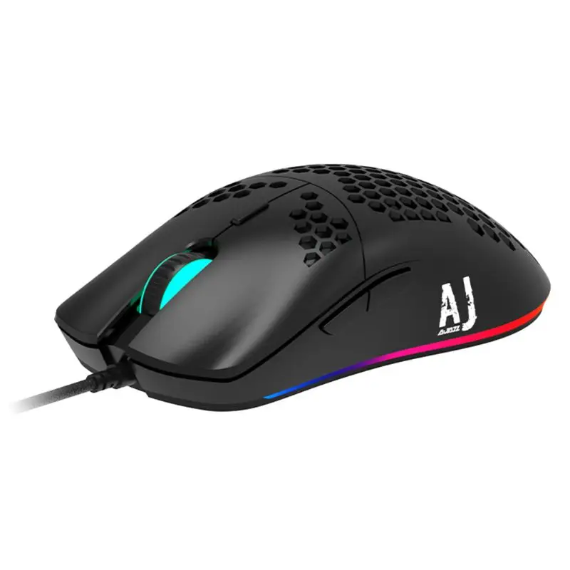 Leve com Fio Mouse Oco-para Fora Gaming Mouce Ratos 6 Dpi Ajustável 7key A69b Aj390