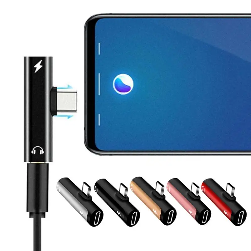 2 In 1 Type C To 3 5mm Earphone Jack Adapter Charger Converter Type C Extension 1