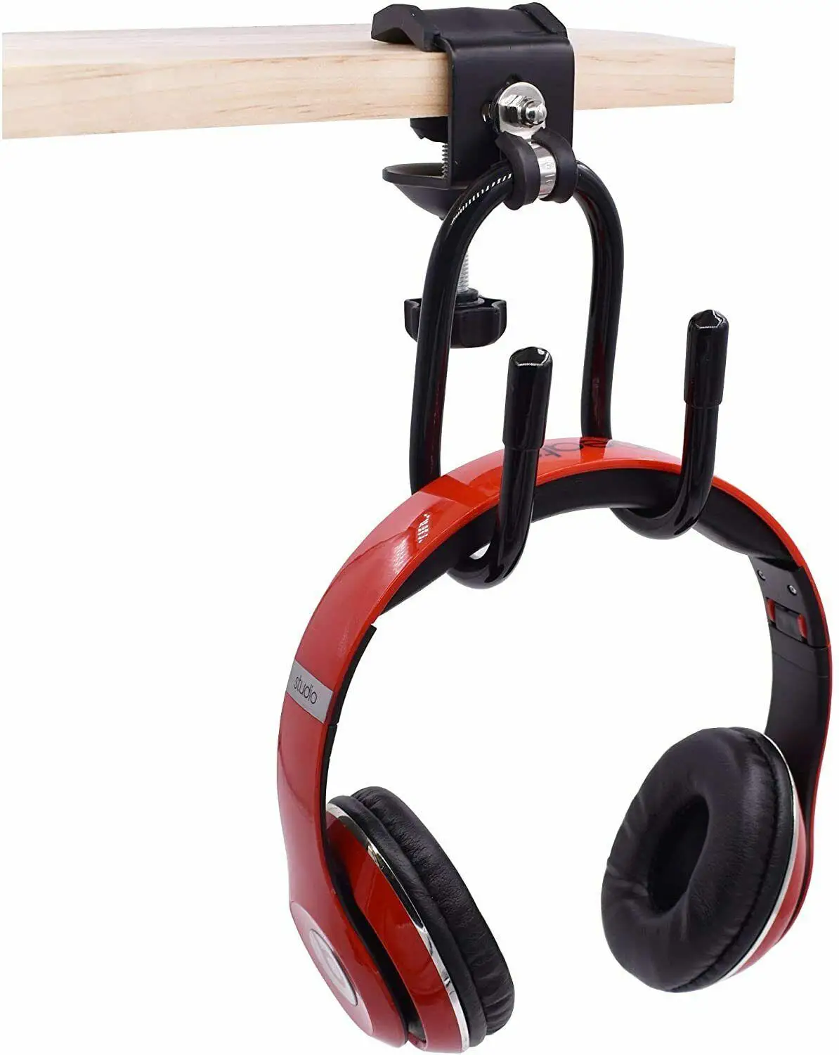 Headset Hanger Headphone Hook Holder Desk Mount Stand with Foldable
