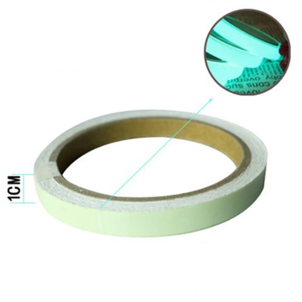 Bicycle Reflective Glow Tape Self-adhesive Sticker Luminous Bike Tape Fluorescent Glowing Dark Striking Warning Bike Tape BC0192 (10)