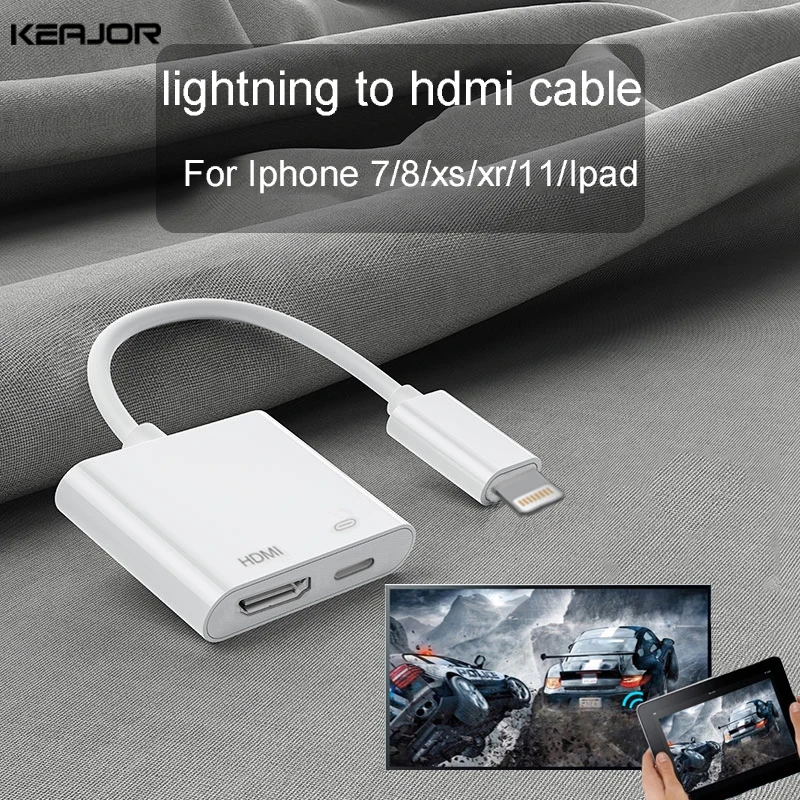 Кабель Hdmi для Iphone адаптер HDMI Lightning автомобиля кабель ipad IOS 1080P подключения