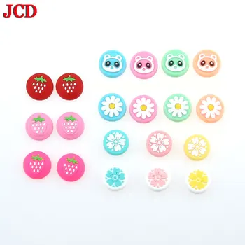 

Flower Panda Strawberry Thumb Stick Grip Cap Joystick Cover For Nintendo Switch Lite Joy-Con Controller Silicone Thumbstick Case