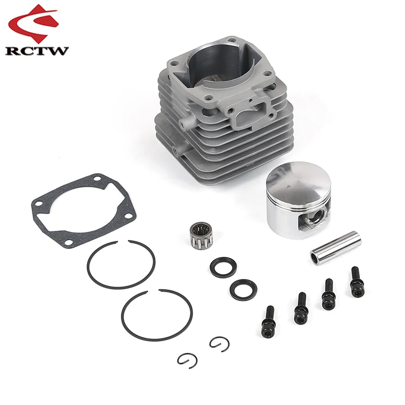 45CC Twin Ring Piston cylinder Kit for 45CC Engine Zenoah CY for 1/5 Hpi Rofun Baha Rovan Km Baja LT FG Truck Spare Toys Parts