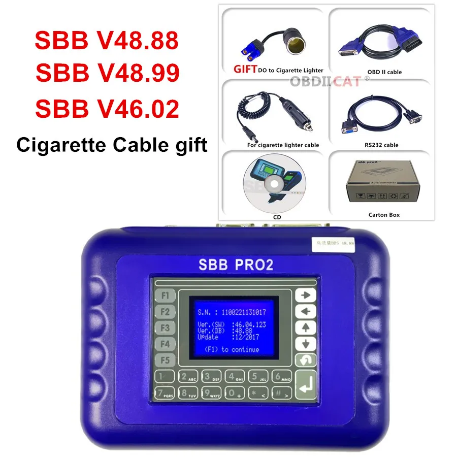 Программатор ключа SBB PRO2 V48.88 V46.02 V48.99 новейшая версия программирование