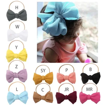 

Cute Baby Girl Soft Hairband Big Bow Design Headwear Girl Hair Accessories Elastic Headwear