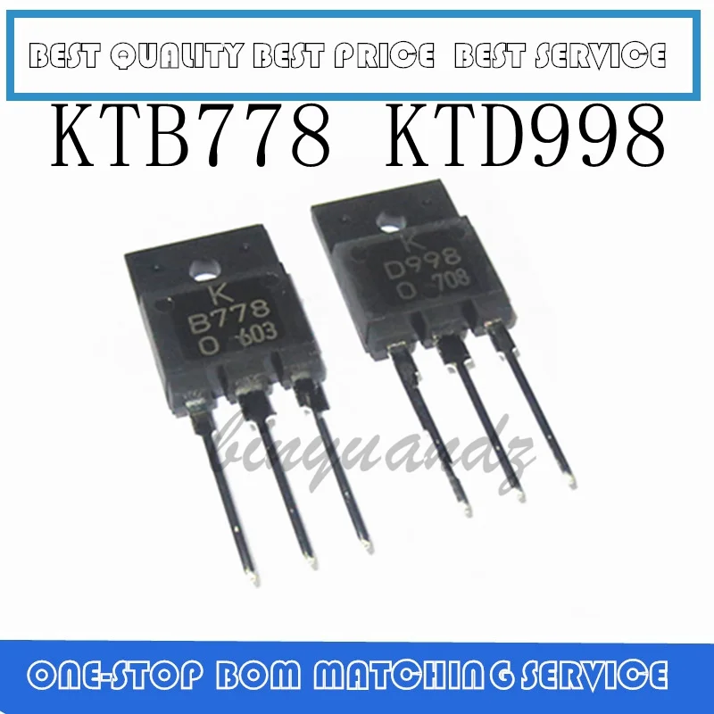 3 шт. ~ 10 KTB778 KTD998 TO-3P | Электроника