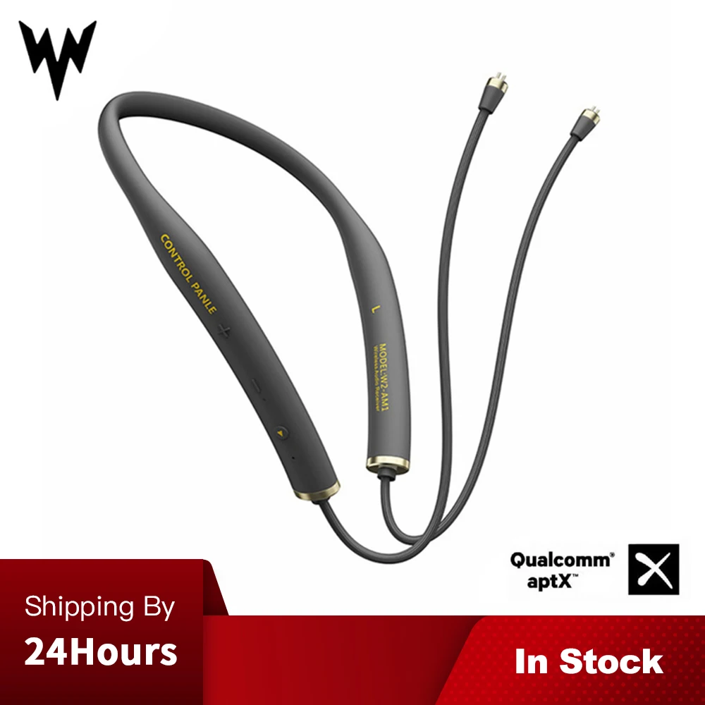 Kopen W2 AM1 Draadloze Bluetooth V5.0 Oordopjes Kabel Upgrade Module 2PIN MMCX Connector Ondersteuning Apt X met Microfoon Voor Android iOS telefoon