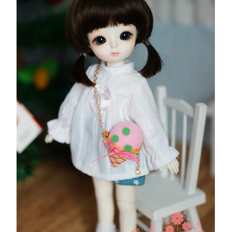 BJD одежда 1/6 костюм белая длинная рубашка и синие шорты для YOSD MYOU кукольные