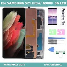 

ORIGINAL AMOLED Screen LCD For SAMSUNG Galaxy S21 Ultra 5G G998F G998F/DS Lcd Display Touch Screen Digitizer Assembly With dots