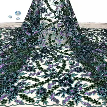 

Fancy embroidery sequin lace !big quality African guipure lace fabric!French lace for party dress