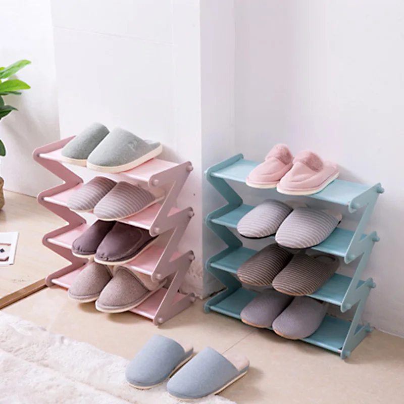 

Simple Stainless Steel Assembly Shoe Rack Oxford Cloth Simple Shoe Rack Dormitory Multilayer Shoe Storage Rack