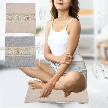 

Posture Corrector Electric Heating Moxa Cushion Pad Health Care Moxibustion Cushion for Office Chair 220V Orthopedic Brace