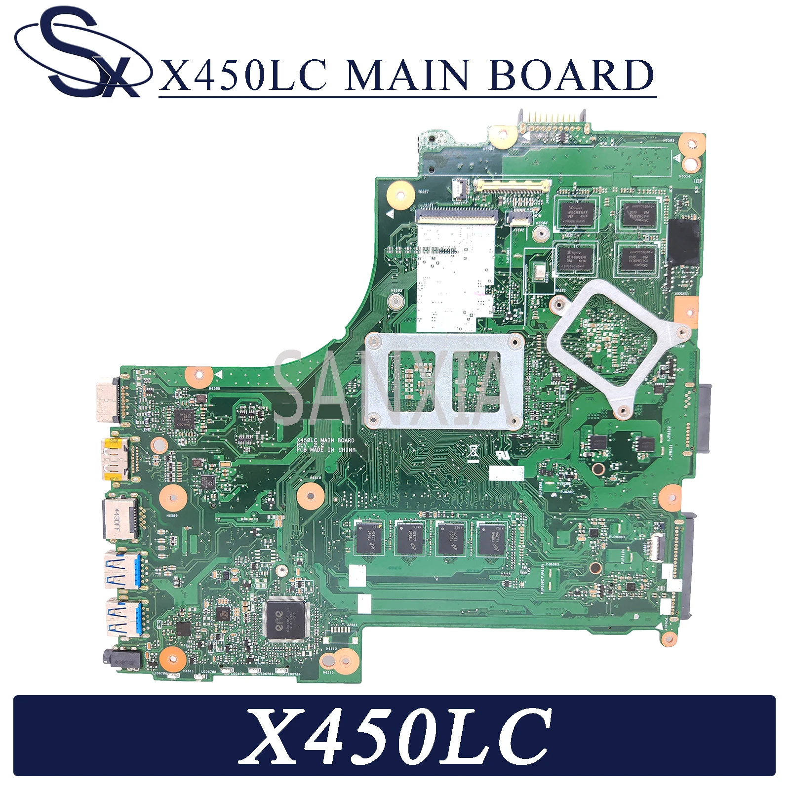 KEFU X450LC Laptop motherboard for ASUS X450LC X450LD X450LB X450L original mainboard 4GB-RAM I5-4200U GT720M-2GB