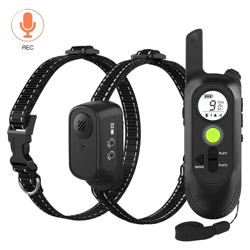 

Dog Training Collar Rechargeable Waterproof Dog Shock Absorbing Collar 1000 M Remote Control adjustable Electric dog collar set