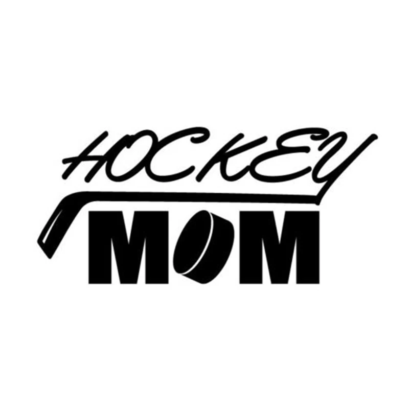Hockey Mom забавные Юмористические Стикеры Виниловая наклейка на окно автомобиля