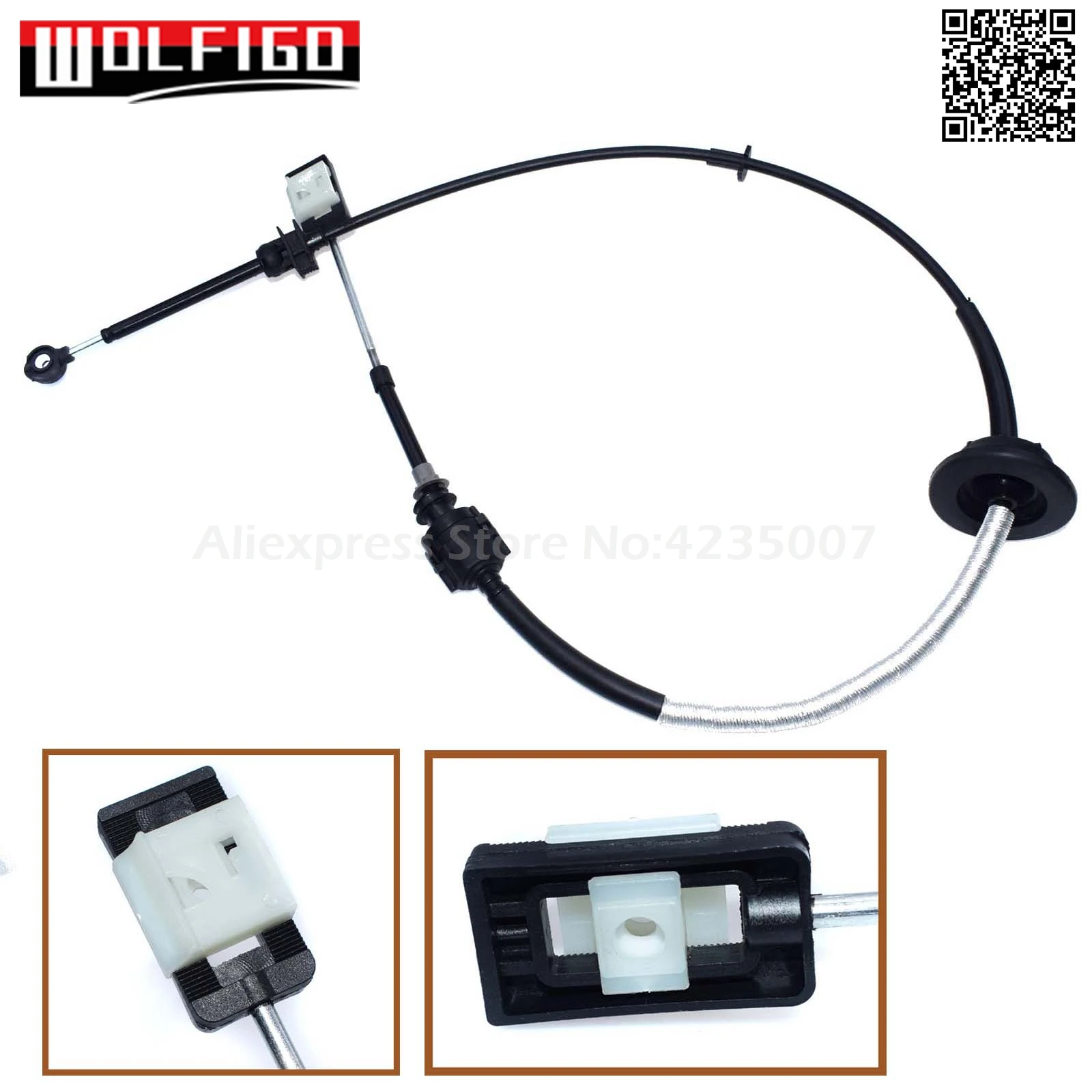 

WOLFIGO New For FORD F-150 2005-2008 LINCOLN 4R70W Transmission Shift Cable 5L3Z7E395AA,5L3Z-7E395-AA