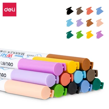 

Deli 12-Color Wipable Erasable Whiteboard Pen S506