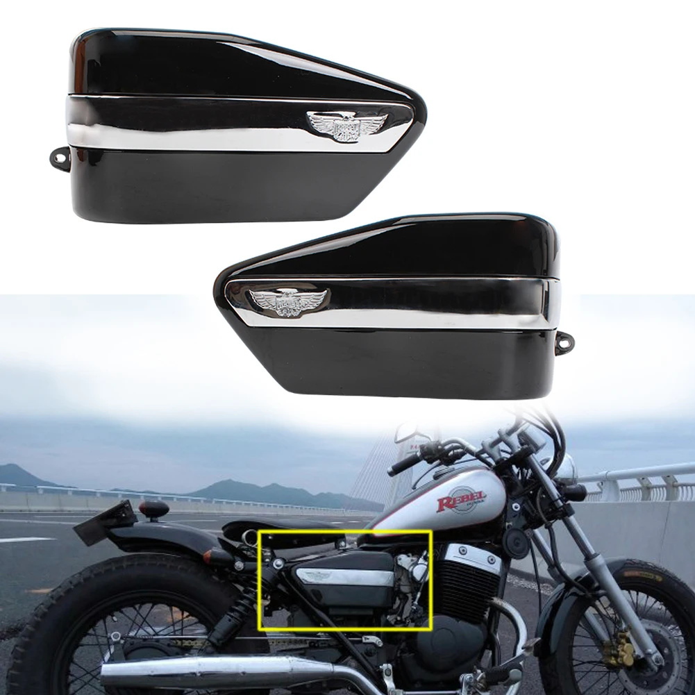 

Motorcycle Battery Covers Guard Side Frame Panel Protector For Honda CMX250C CMX 250C CA250 1996-2002 Left & Right Pair
