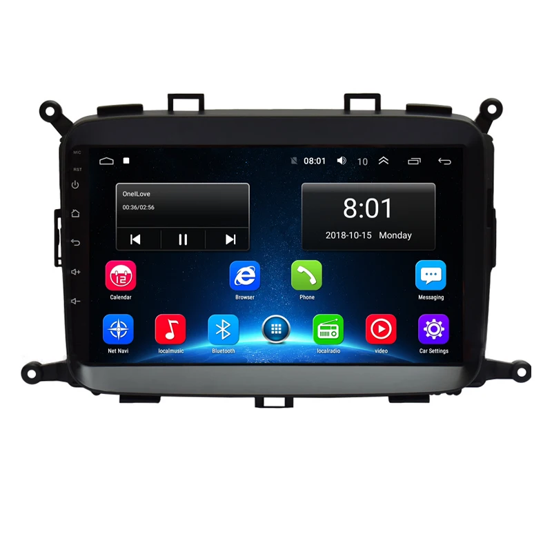 Flash Deal 9" Android 9.1 Car DVD Video Player GPS for kia Carens 2012 2013 to 2016 2017 radio audio stereo navigation with bluetooth 16