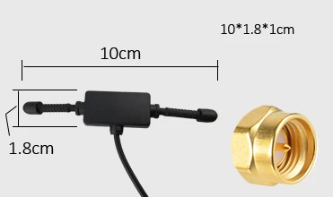 CDMA GSM 3g 4G Рог внешняя клейкая стильная автомобильная антенна с SMA разъемом 50 см RG174 коаксиальный кабель