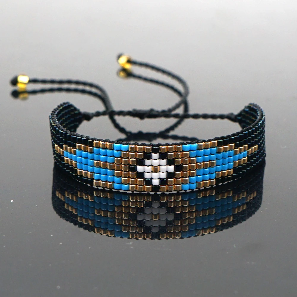 Go2boho, мужские браслеты, MIYUKI, сглаза, браслет для женщин, турецкий глаз, Pulseras Mujer Moda,, ручная работа, Женские Ювелирные изделия ручной работы