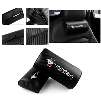 

Car Seat Head Neck Rest Massage Auto Pillow Space Memory Neck Headrest For Ford Mustang 2015 2017 2018 Accessories Car-Styling
