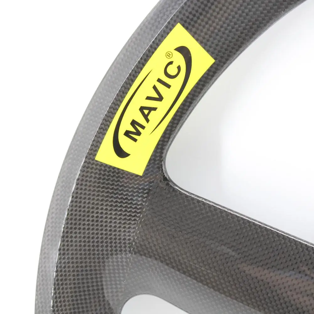 New 700C Road Track Fixed Gear bike full carbon fibre 5 spokes bicycle wheelset carbon clincher tubular rim five spoke Free ship