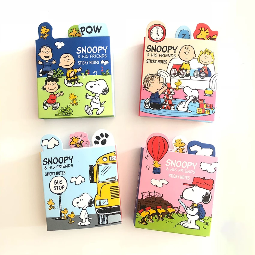 6-складной стильная футболка с изображением персонажей видеоигр Snoppy Набор стикеров для заметок канцелярская бумага для детей планировщик карманный блокнот канцелярские принадлежности написать сообщение Бумага