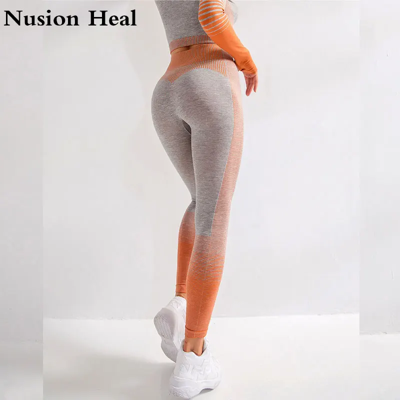 Fitness High Waist Legging Tummy Control Seamless Energy Gymwear Workout Running Activewear Yoga Pant Hip Lifting Trainning Wear