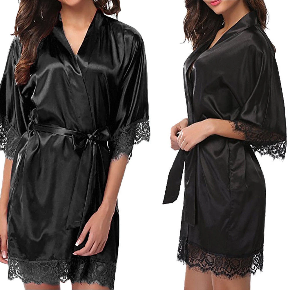 satin night robes