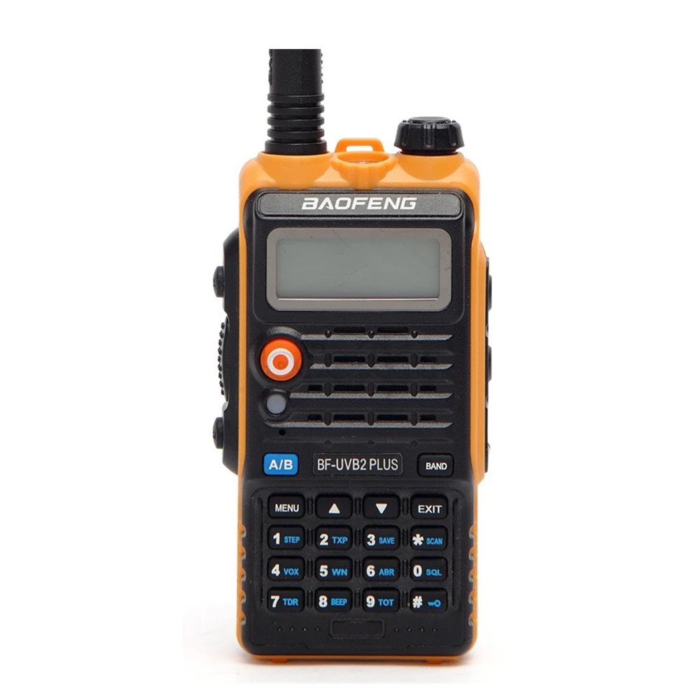 Baofeng UVB2 плюс двухстороннее радио Двухдиапазонная VHF UHF рация 128CH Переговорная BF-UVB2 Ham CB радио портативный приемопередатчик - Цвет: Orange