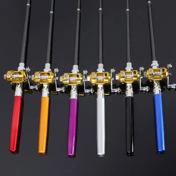 

Fishing Pen with Reel Rod Aluminum Alloy Pole Fish Mini Fishing Rod