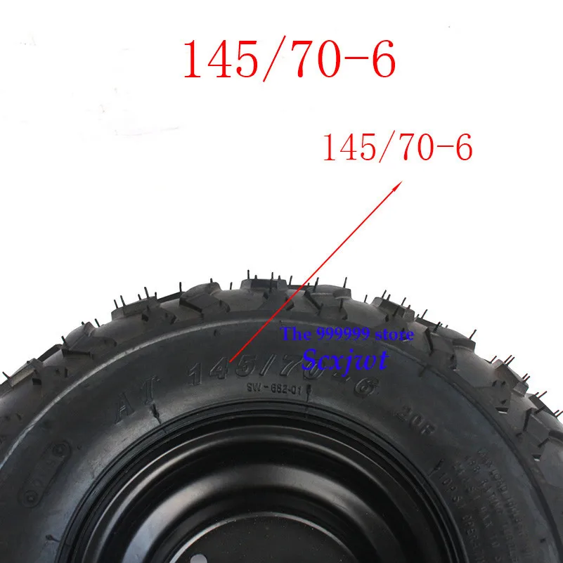 2 шт. молниеотгрузка Горячая 6 дюймов колесные диски 145/70-6 шины для 6 дюймовое железо колеса диски подходит Go Kart Buggie Atv Quad