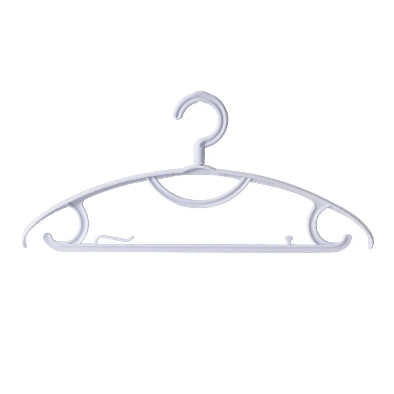 Полукруглая вешалка утолщенная вращающаяся на широкое плечо PP вешалка для одежды вешалка для брюк носки одежда для клипов шкаф для хранения - Цвет: Белый