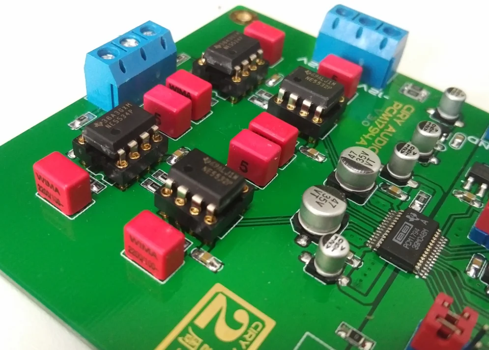Позолоченный HiFi PCM1794A DAC декодирующий модуль 24 бит 192k