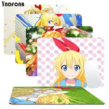 Yndfcnb em estocados nisekoi bonito anime tapete do mouse para overwatchs almofada de escrita suave desktops companheiro gaming mouse