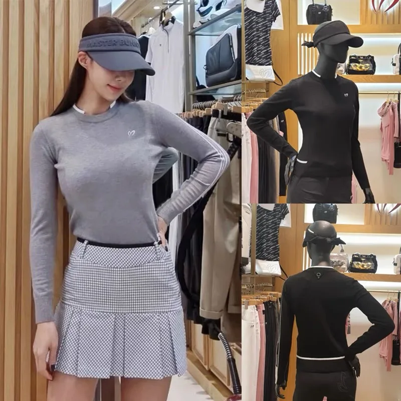 PG MASTER BUNNY Round Neck Sweater Golf Knitted Long Sleeved Shirt Autumn Winter 2021 New Rabbit Slim Fit Elastic Shirts | Спорт и